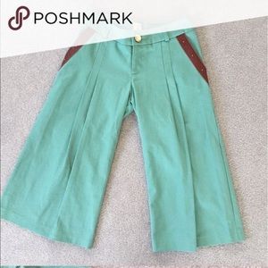 Lauren Moffatt minty cropped pants